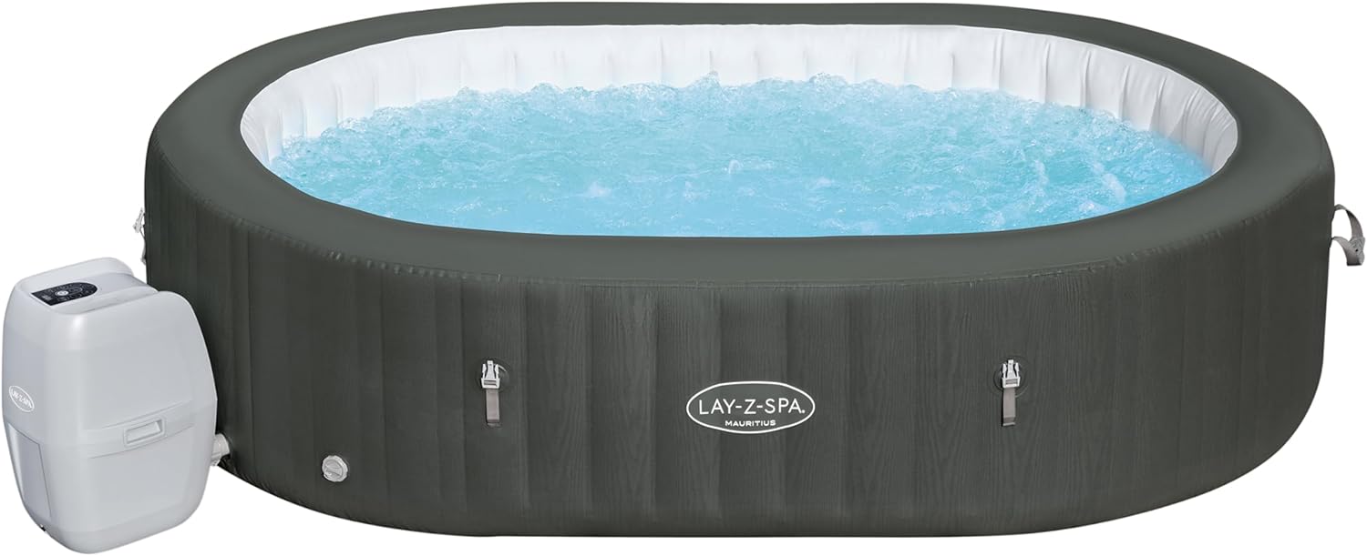 Bestway - Lay-Z-Spa Mauritius - ovale 5-7 pers WiFi Airjet - 211x257cm