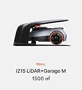 Le texte se lit comme suit : « Nouveau lidar+garage M 1500 m² ». Appareil portable noir avec affichage numérique et cadran de commande sur fond blanc.