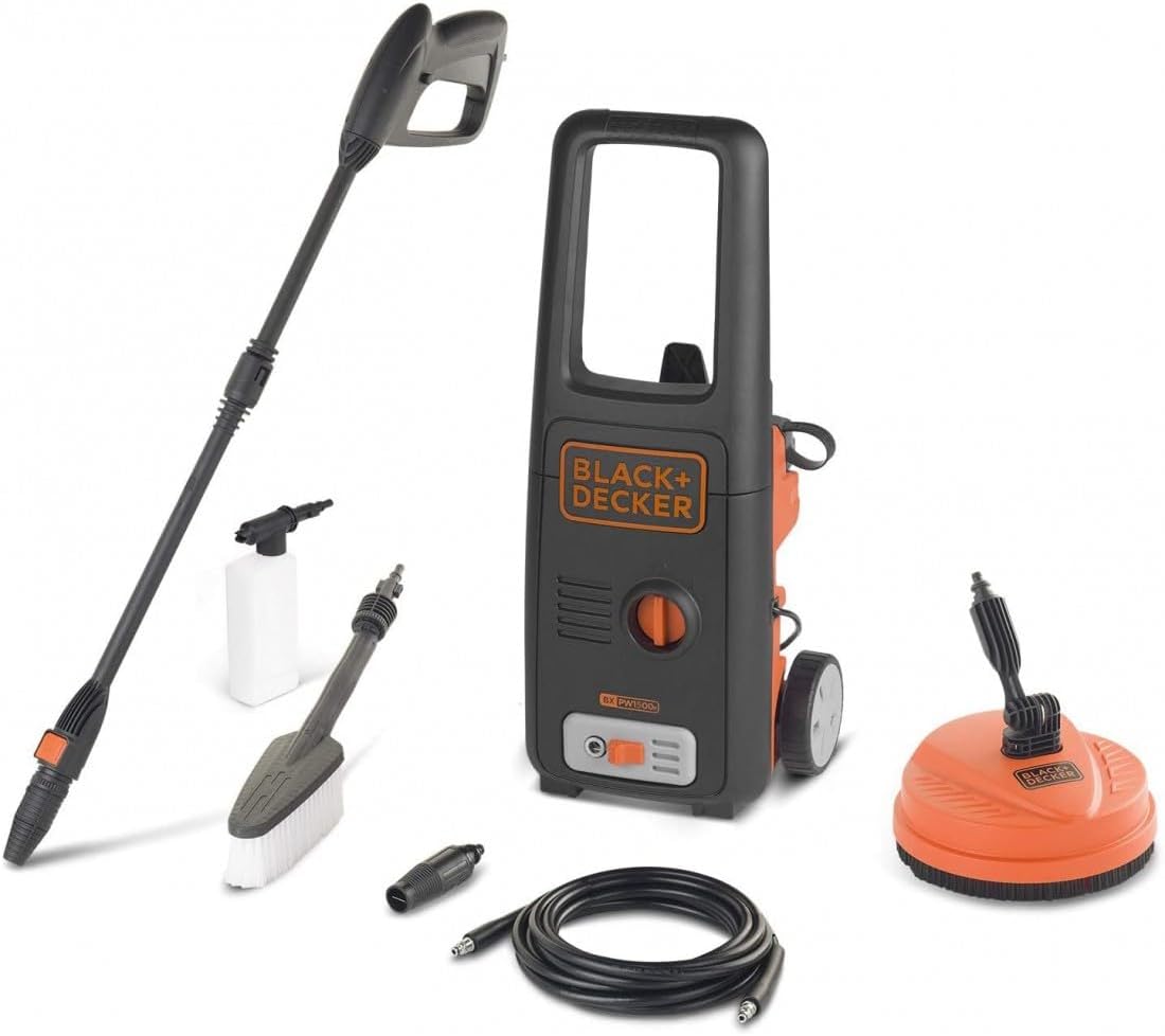 Black+Decker - nettoyeur haute pression - compact - 1500 W, 120 bar, 390 l/h - BXPW1500PE