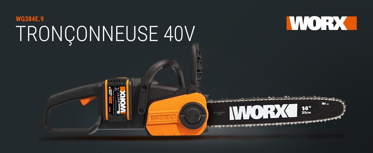 Tronçonneuse 40V Worx