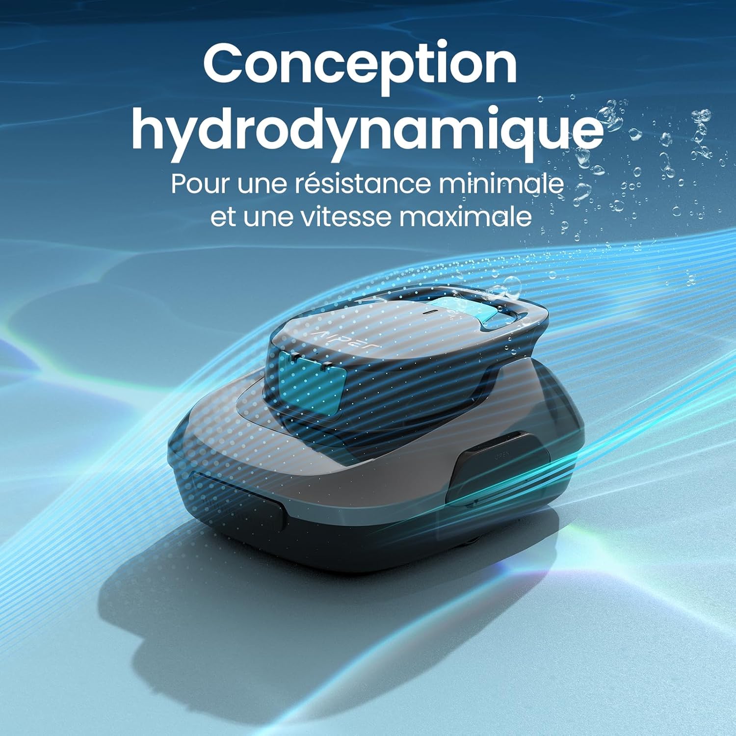 AIPER - Scuba SE - dimensions compactes - aspirateur piscine sans fil, autonomie 90min, auto-stationnement