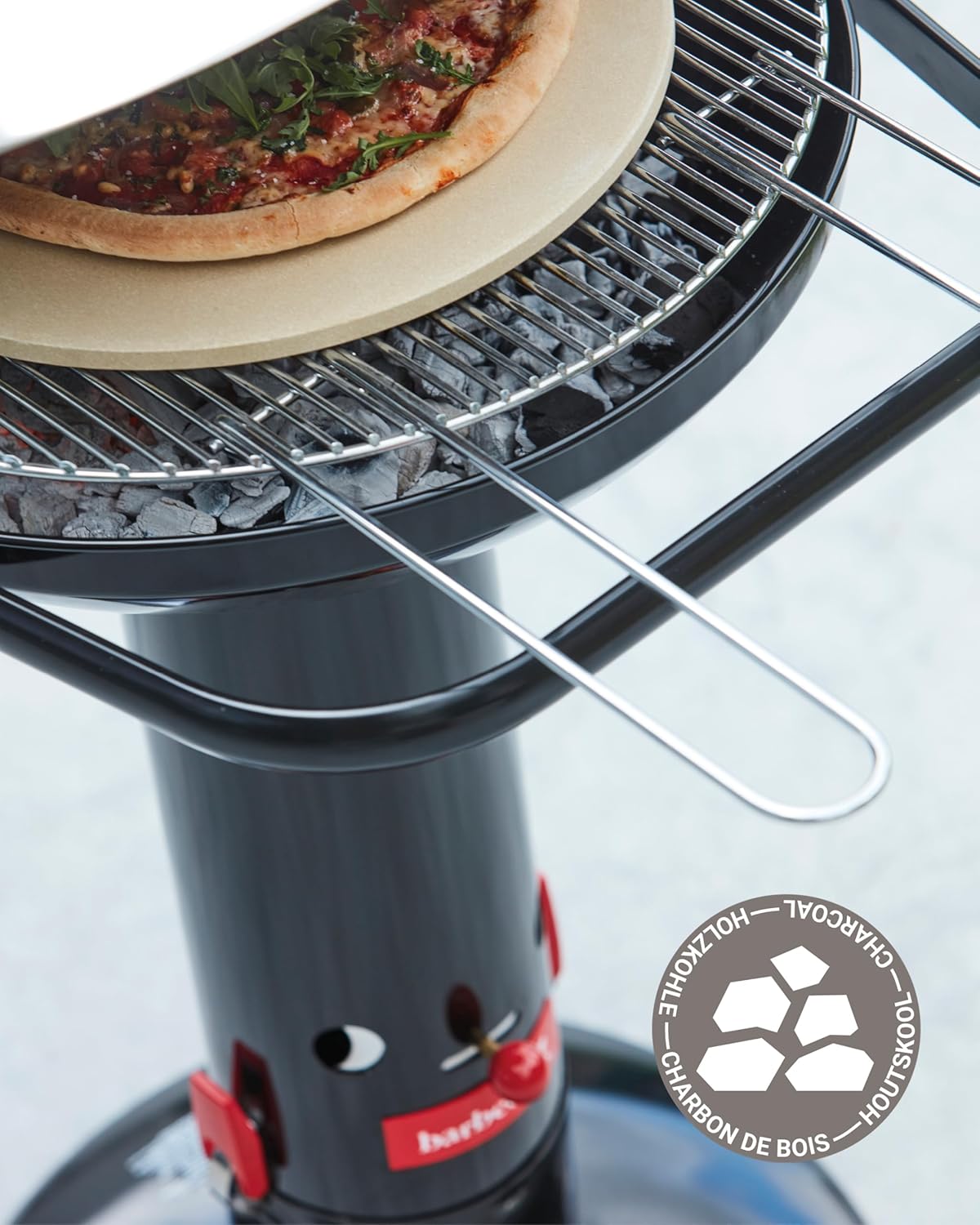 Barbecook - Loewy 45 - 43x43x97cm - barbecue charbon, pare-vent, 6 pers