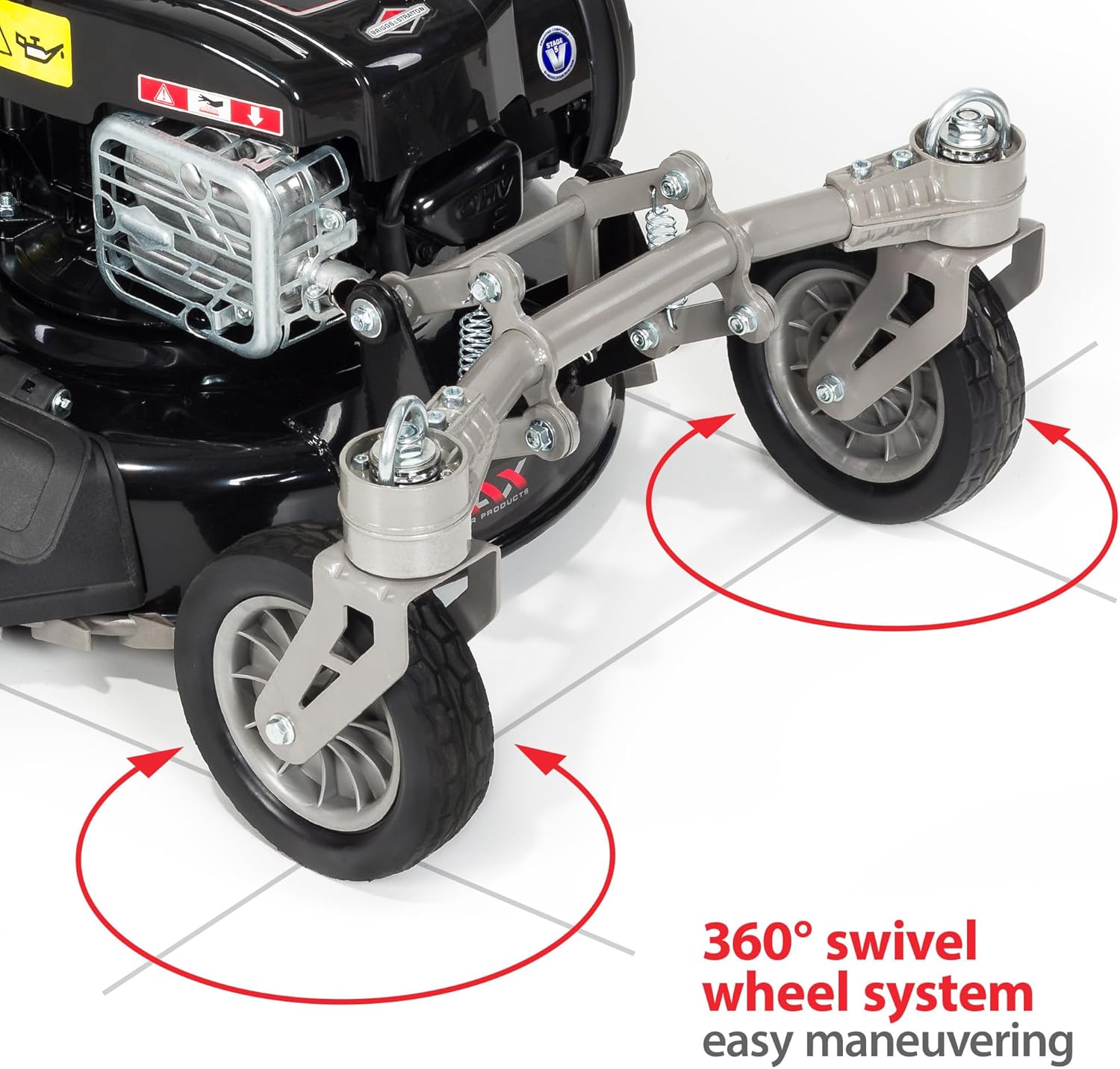 NAX - 4000S Briggs & Stratton 875EXi - 51 cm - 75L - roues pivotantes