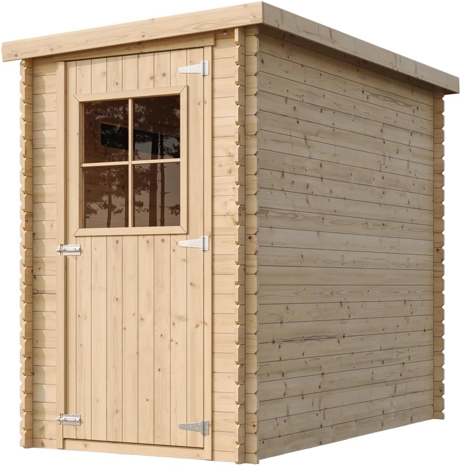 TIMBELA - M306 - abri de jardin bois 2,63m², parois 19mm, fenêtres