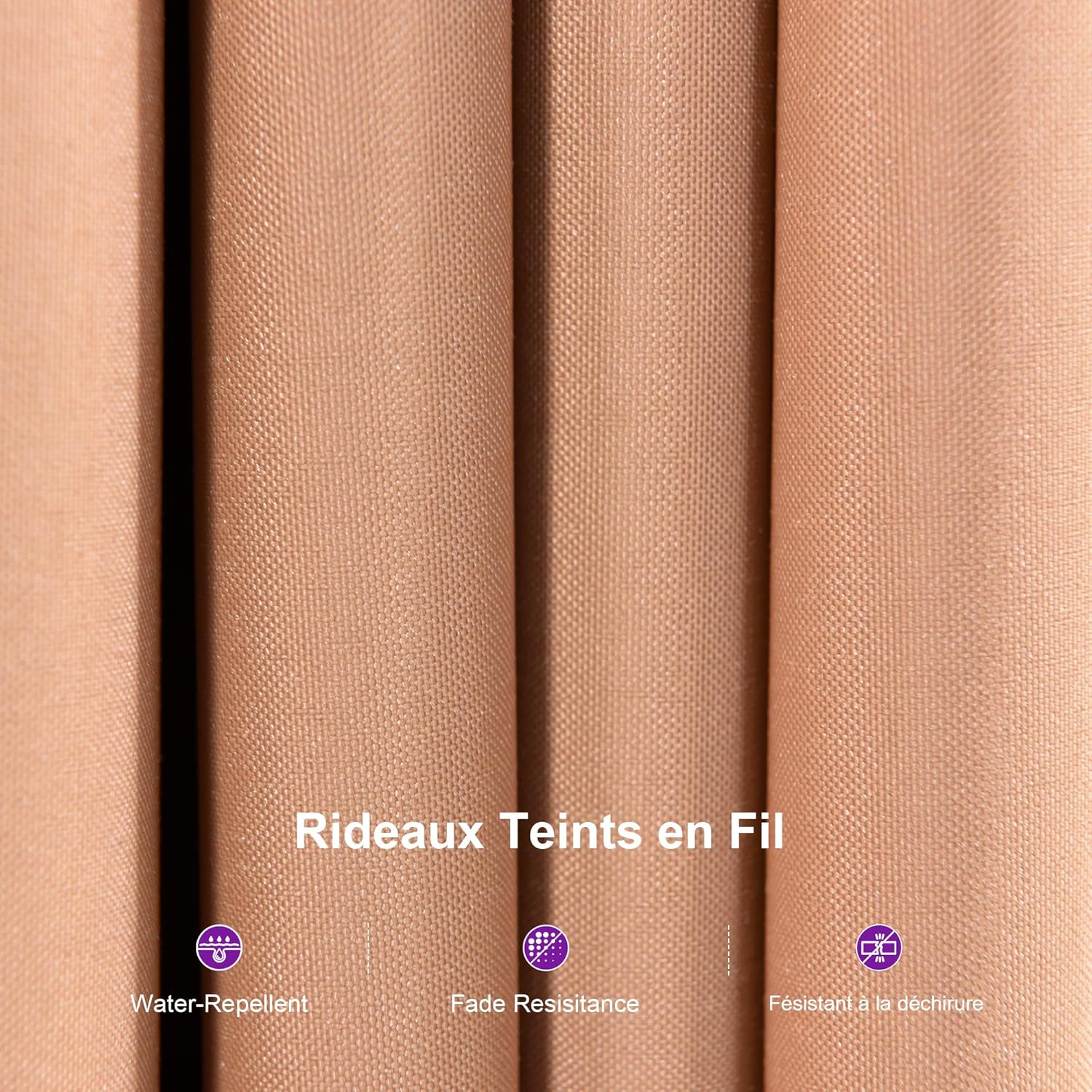 PURPLE LEAF - tonnelle jardin - 7,32x3,65m - acier galvanisé, rideaux épais, gouttière intégrée