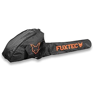 Tronçonneuse à essence avec sac de transport pratique