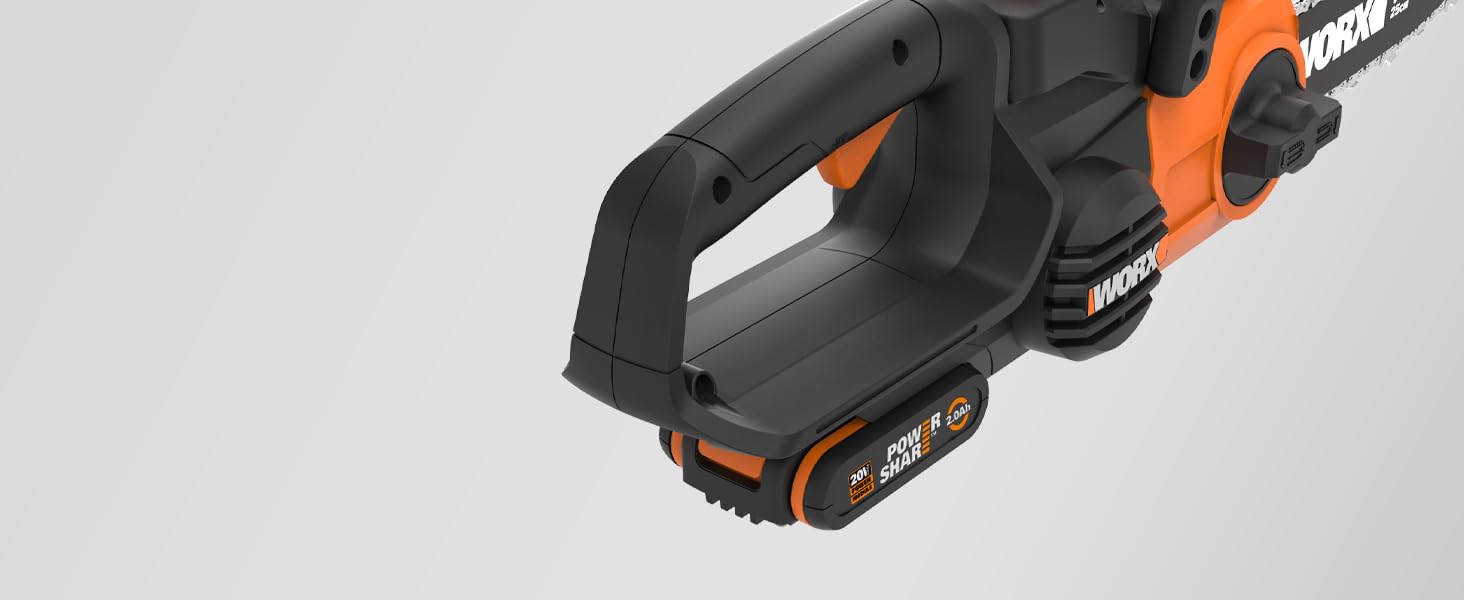 Tronçonneuse 20V Worx : Poignée ergonomique