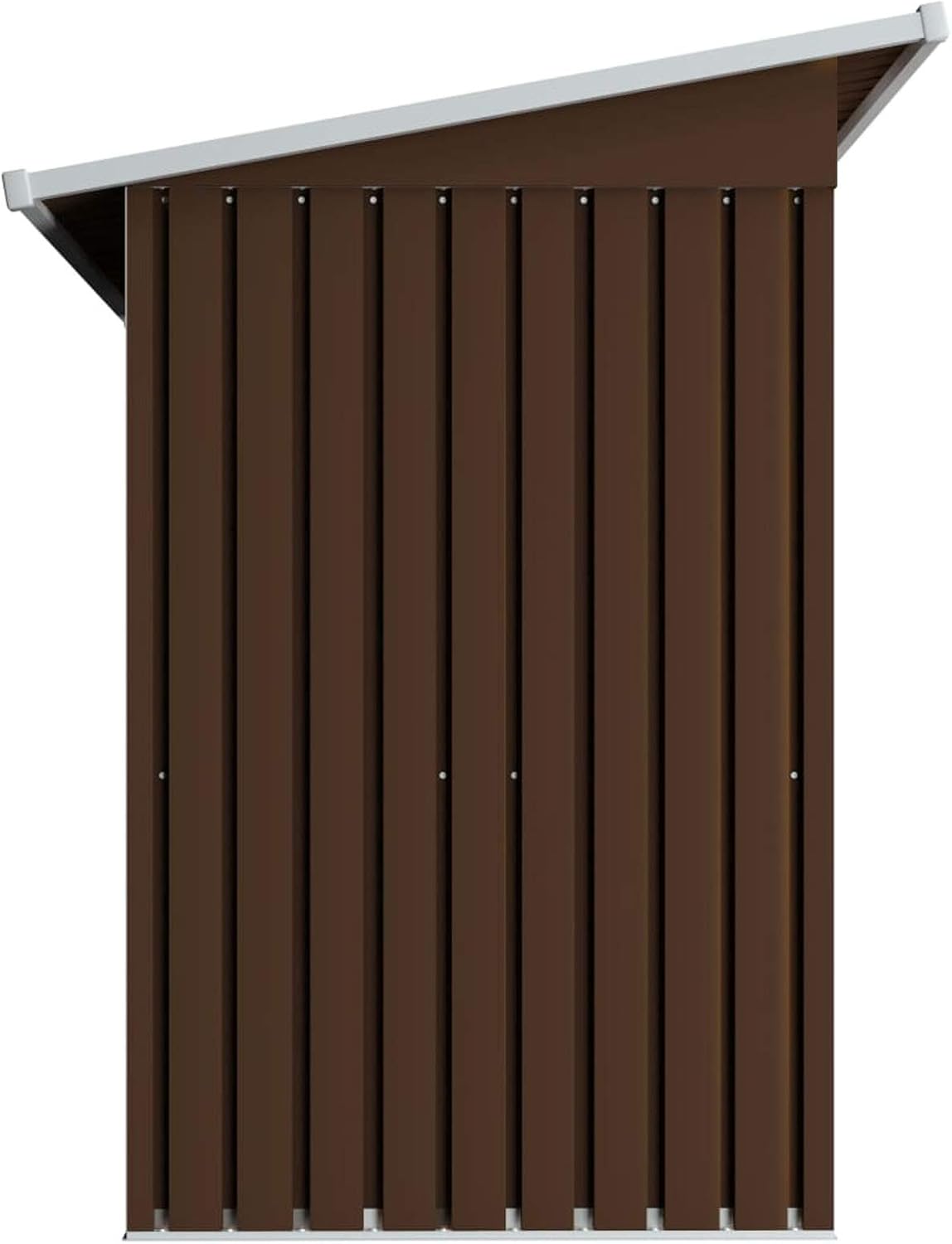 Homgoday Abri de Jardin Métal 194x121x181cm - Aération & Double Portes Coulissantes - Rangement Outils - Acier Galvanisé