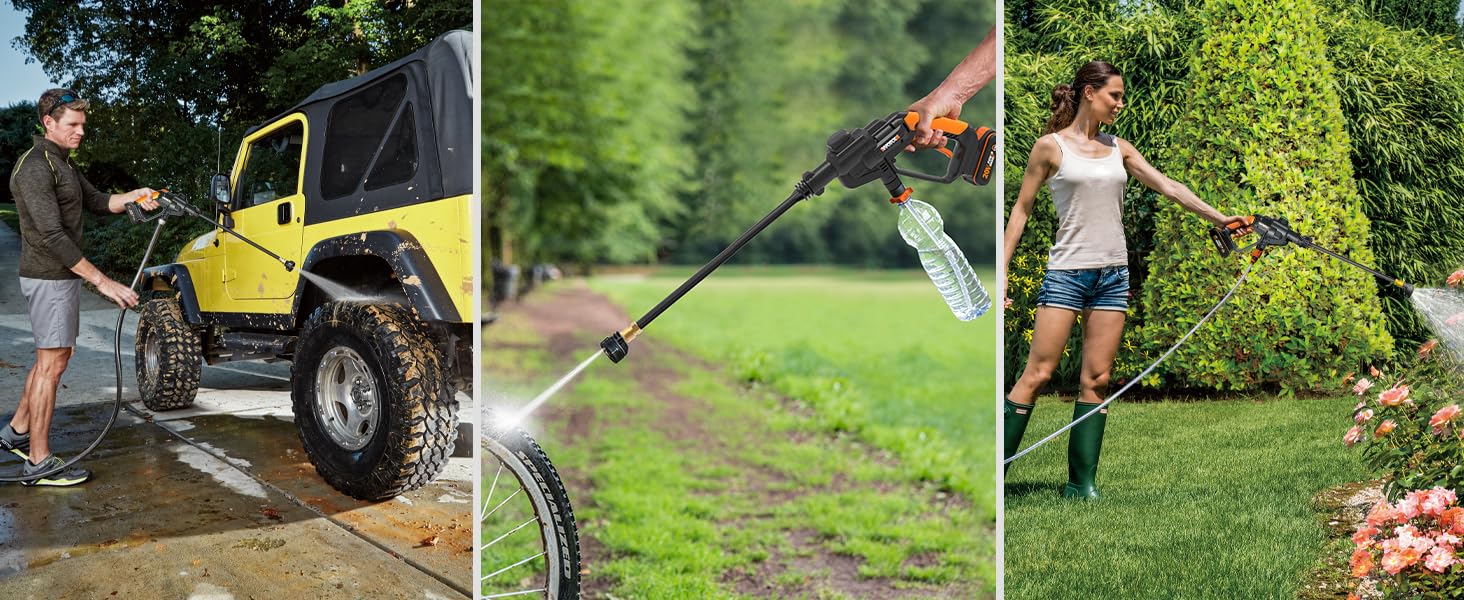 Hydroshot 20V Worx : Nettoyez où que vous soyez