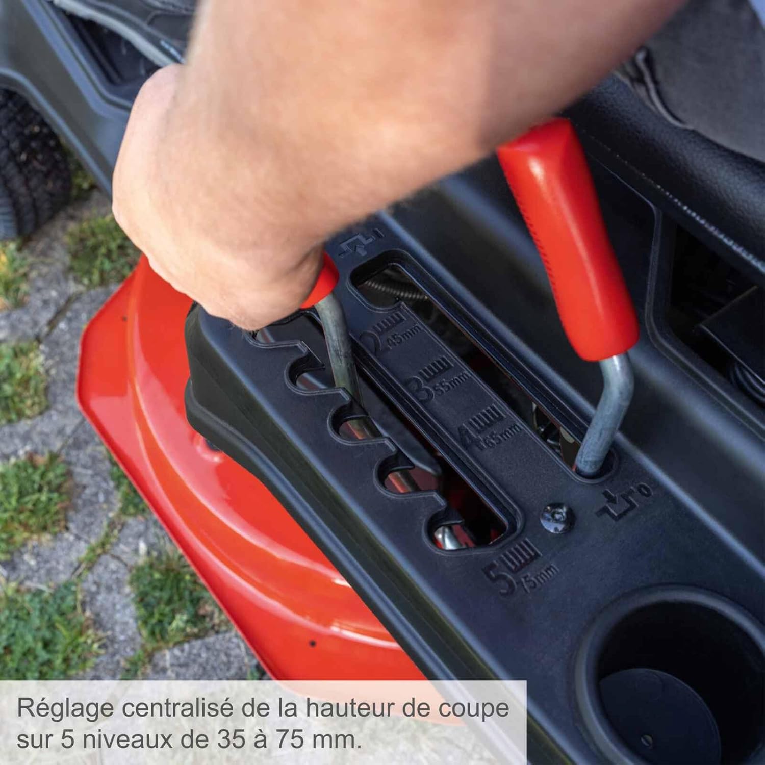 Scheppach - autoportée MR225-61 - 61 cm - 6 CV, panier 150L, jardins 2600m² - MR225-61