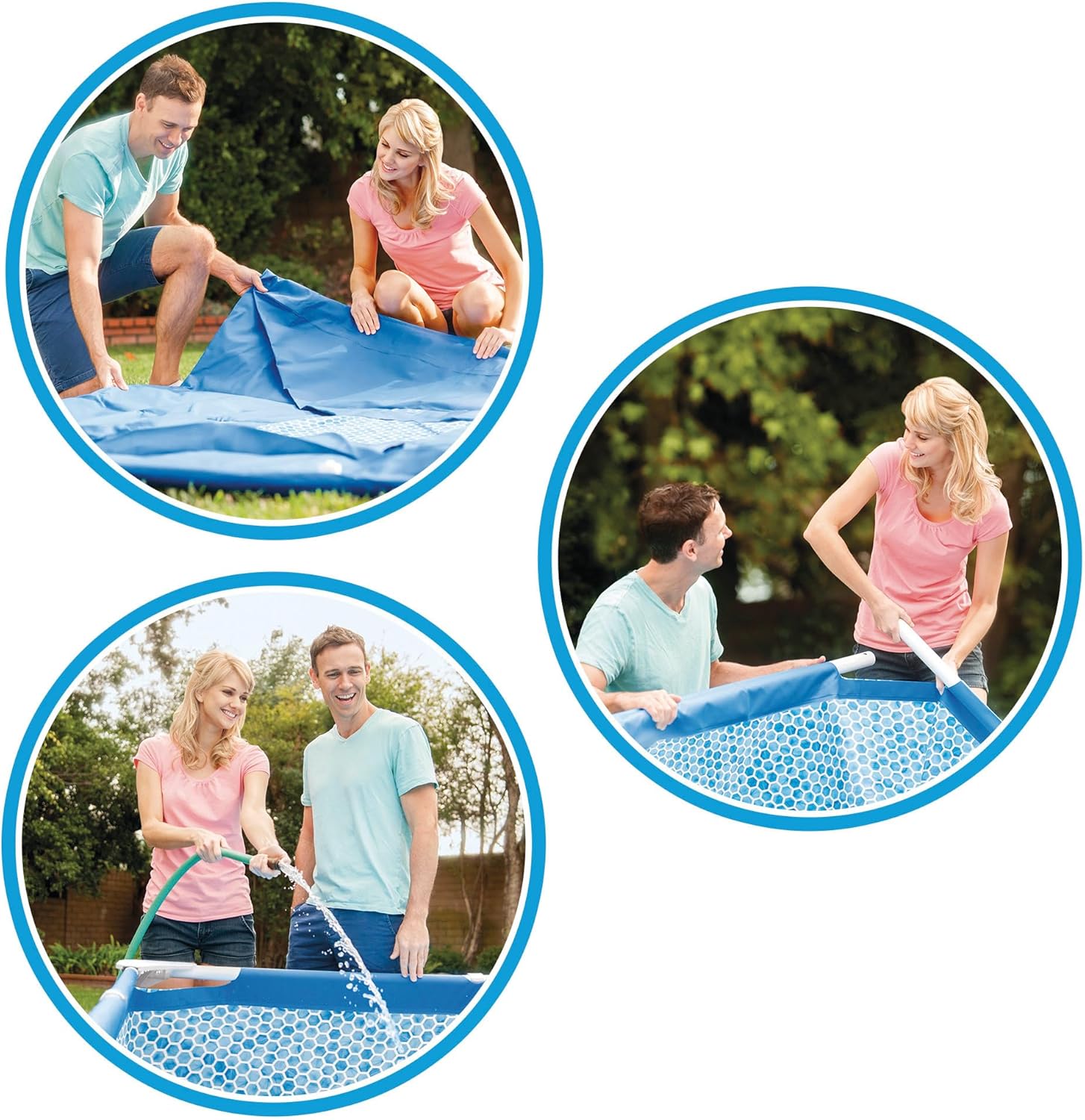 Intex 28202UK 10ft x 30in Metal Frame Swimming Pool with Filter Pump, 4,485 liters, Blue, 305x76 cm