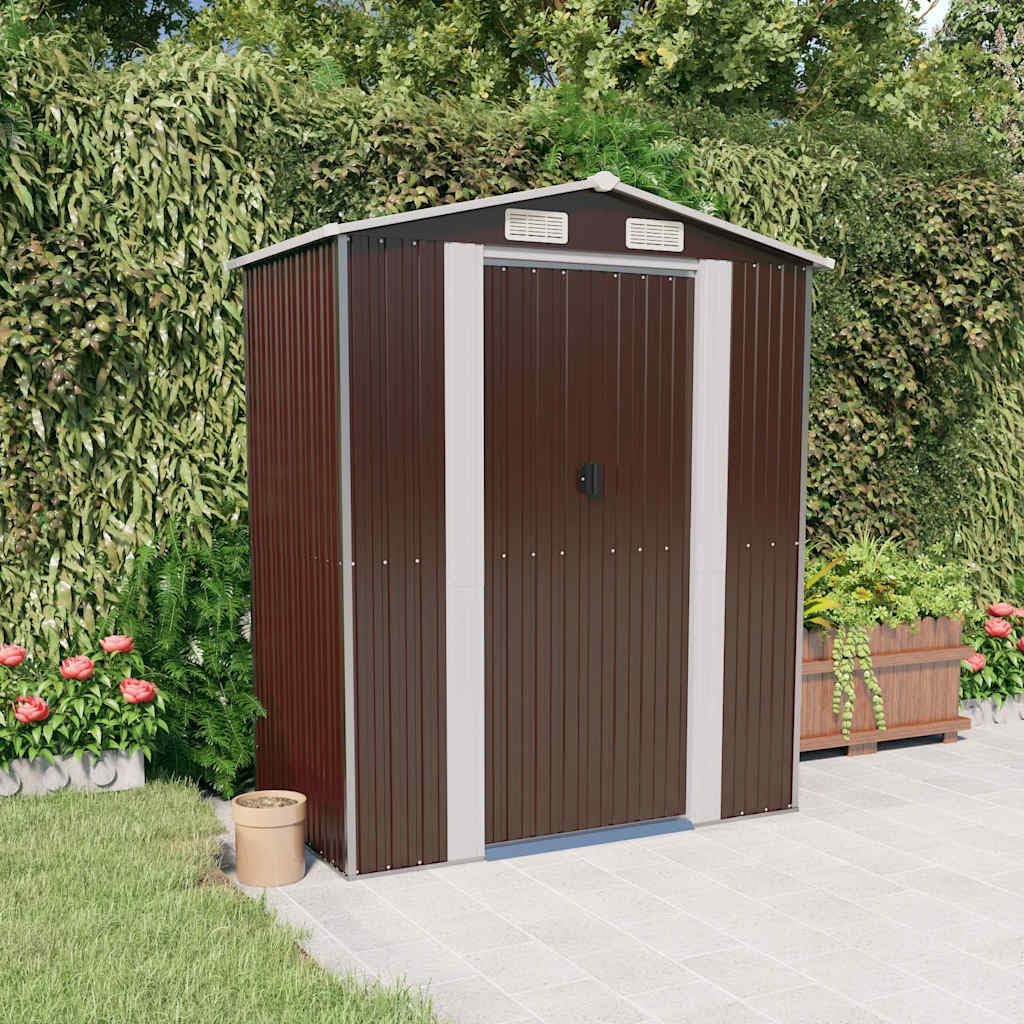 vidaXL - Abri de Jardin - 192x108x223 cm - Acier galvanisé, rangement