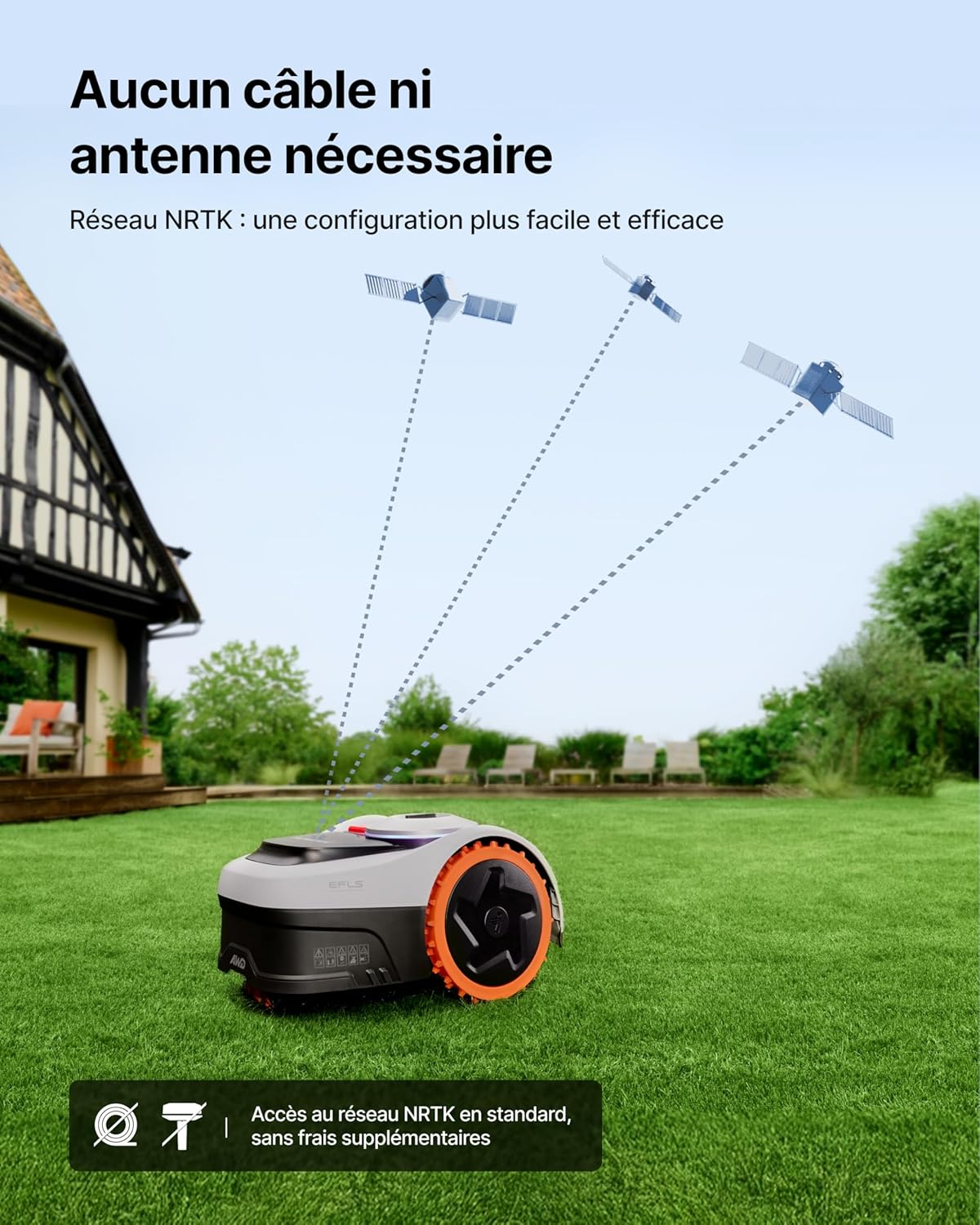 Segway - Navimow i205 AWD - robot tondeuse - 45% pentes, EFLS NRTK
