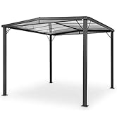 blumfeldt Pantheon Solid Sky Flat Pergola - auvent, Protection Contre la Pluie et Le Soleil, Stru...