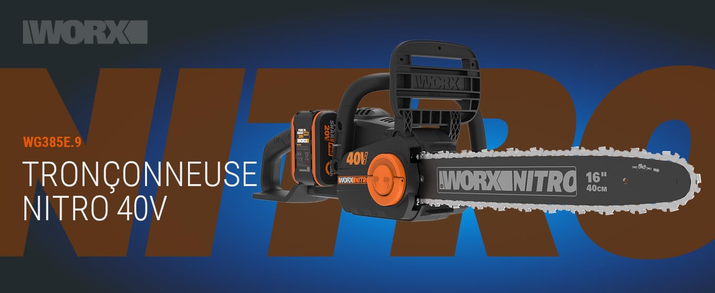 TRONÇONNEUSE NITRO 40V WG385E.9