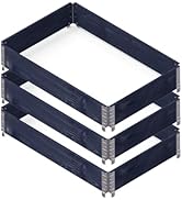 Upyard GardenBox Lot de 3 jardinières surélevées Modernes en Cadre de palettes - Plate-Bande suré...