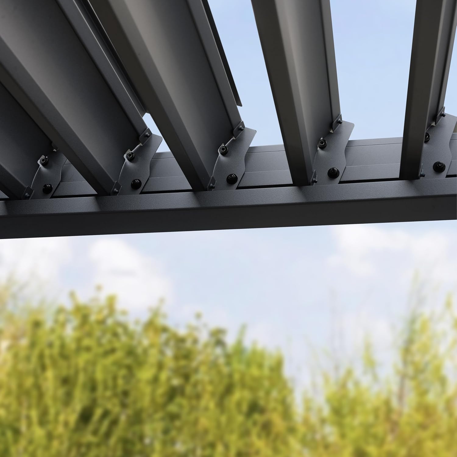 PRIMEYARD - Pergola série acier/aluminium - 3x6 m - lames orientables