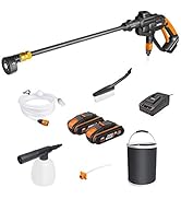 WORX 18V(20V Max) Hydroshot Portable, Nettoyeur Haute Pression sans Fil WG620E.4, Pistolet Nettoy...