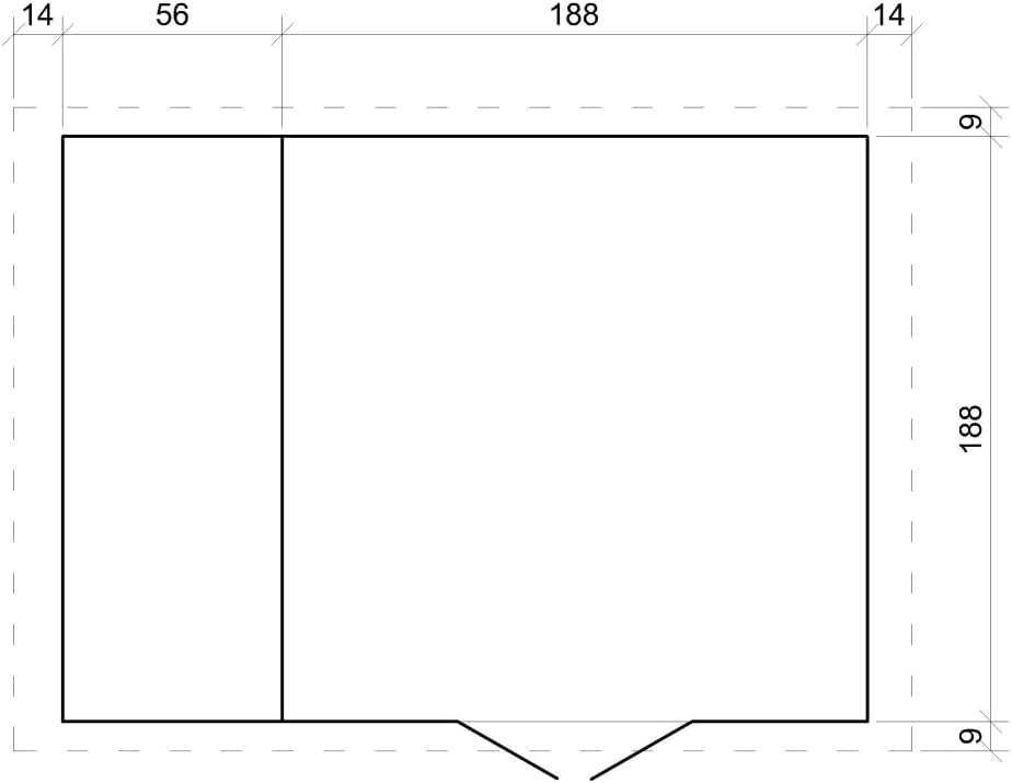 Abri bois 4,5 m²