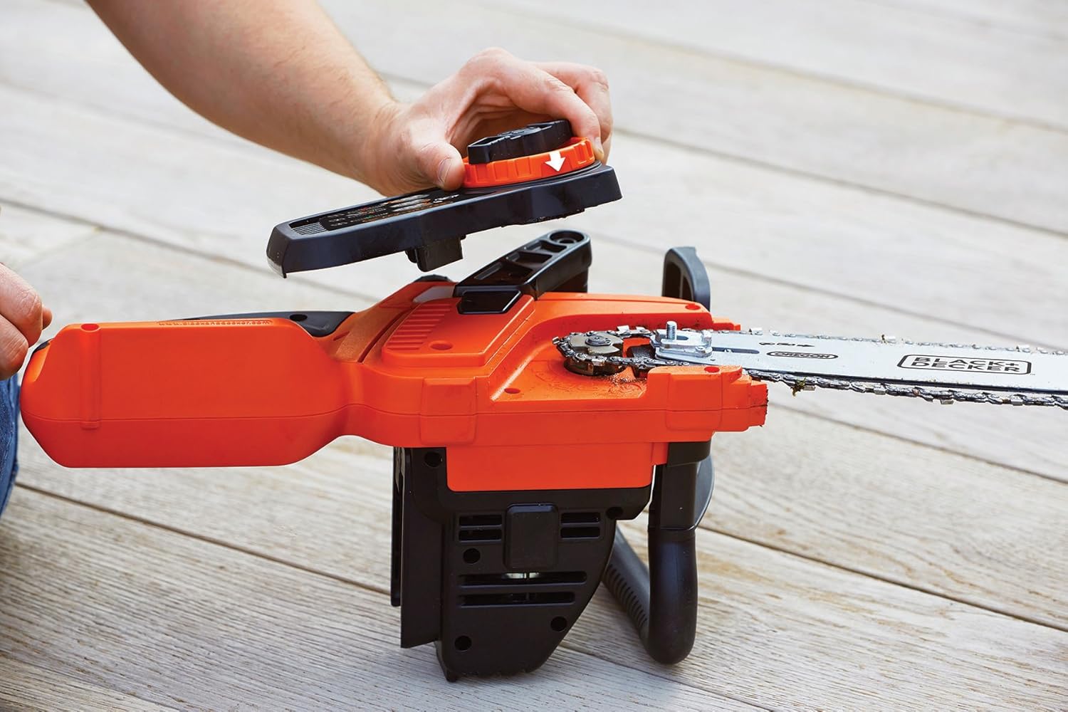 BLACK+DECKER - Tronçonneuse 36V 30cm, coupe 23cm, lubrification auto, GKC3630LB-XJ
