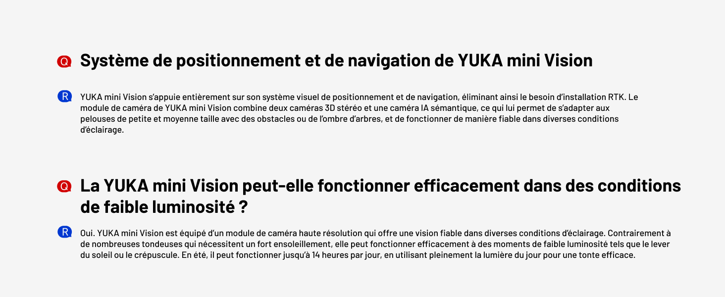 Texte en français décrivant le positionnement du produit et les fonctionnalités de navigation. Schéma technique teinté en bleu ou page de manuel d'instructions.