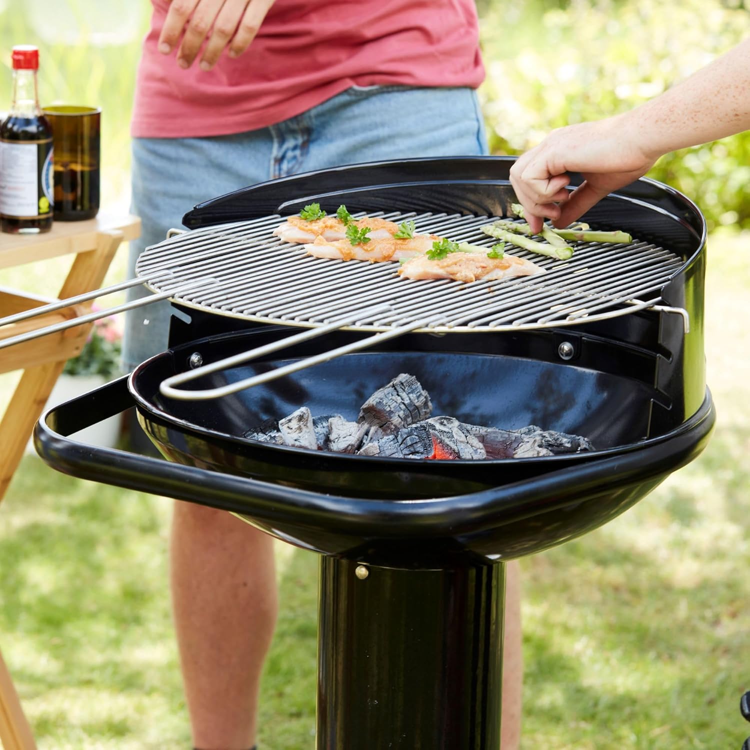 Barbecook - Loewy 50 - Ø47,5xH99cm - barbecue charbon émaillé noir