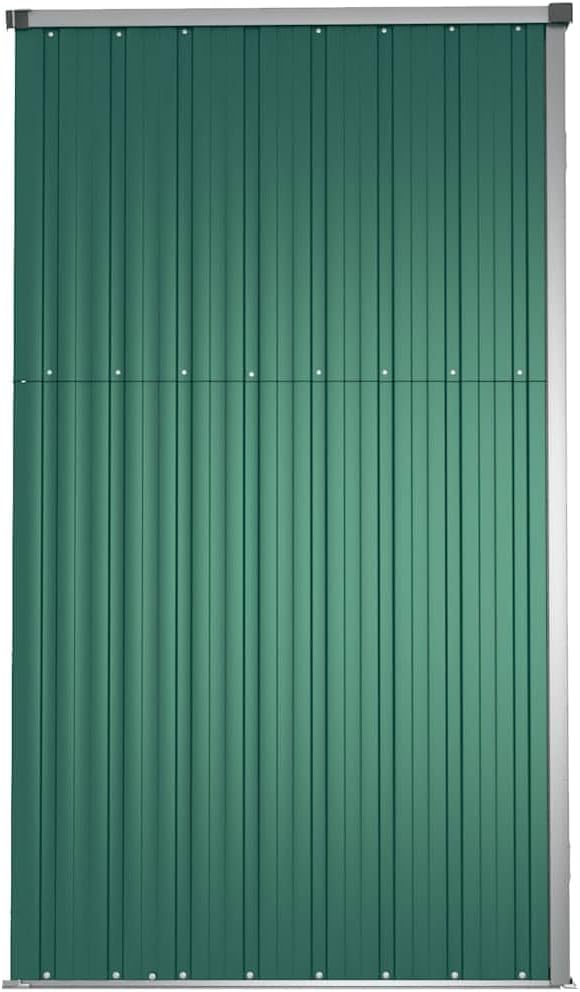 vidaXL - Abri à outils jardin - 161x89x161 cm - acier galvanisé, extérieur