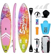 YU YUSING Paddle Gonflable Adulte 320/335cm, Planche de Stand up Paddle Gonflable 2 Personnes, Si...