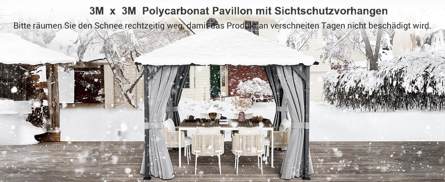 tonnelle de jardin exterieur pergola polycarbonat tonnelle 3x4 imperméable pergola adossée