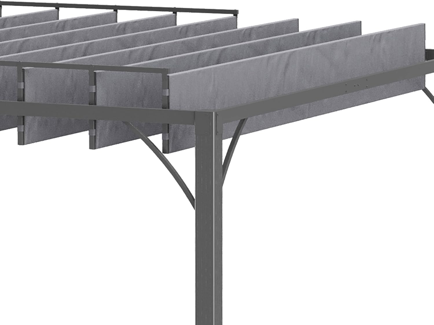 Outsunny - pergola bioclimatique - 3x3m - lames orientables aluminium UV 50+