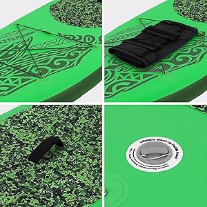 ECD Germany planche de stand up vert paddling makani 320x80x15 cm SUP gonflable paddle board de surf