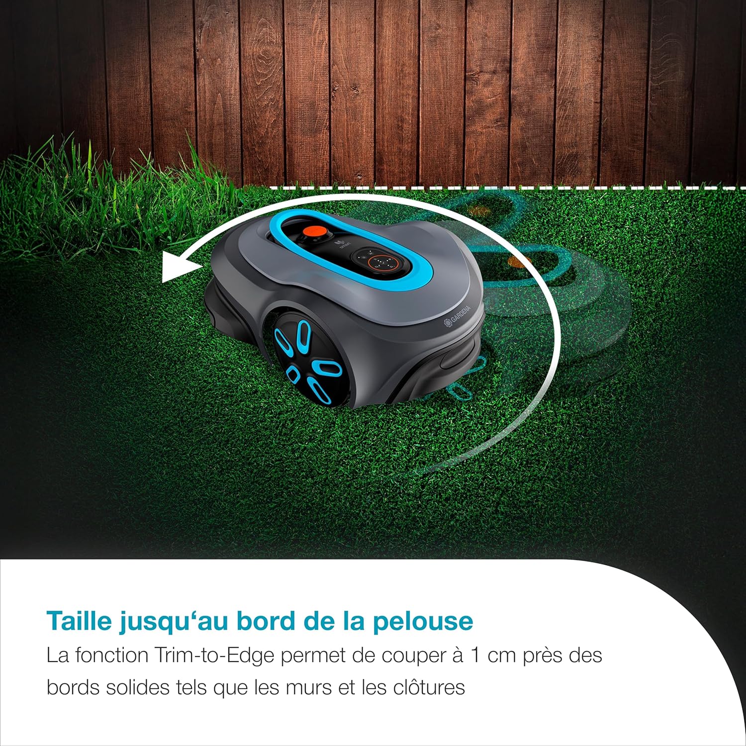 Gardena - smart SILENO max - 1200 m² - LONA, silencieux, Trim-to-Edge, DuoConnect - 19902-26