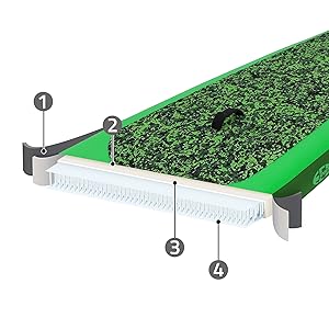 ECD Germany planche de stand up vert paddling makani 320x80x15 cm SUP gonflable paddle board de surf