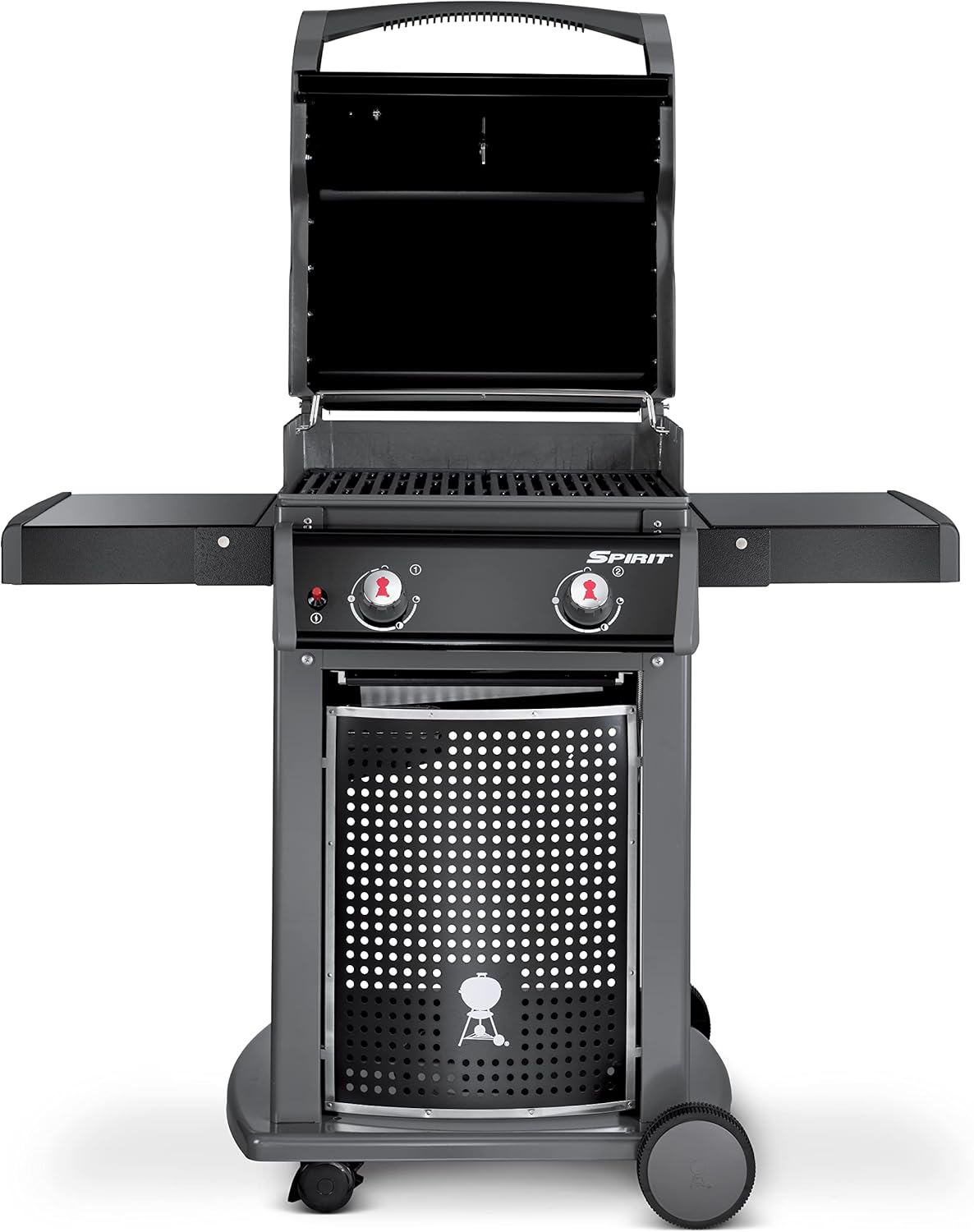 Weber - Spirit II (série E-310) - 60x46 cm - 3 brûleurs, grilles Gourmet, GS4, tablettes, noir/argent