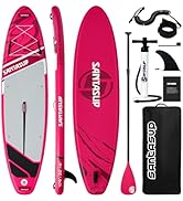 Santasup Stand Up Paddle Planche de Surf Sup Gonflable Complet Accessoires Pagaie Réglable, Pompe...