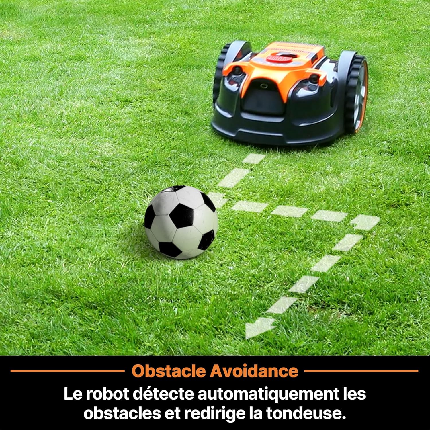 Lawnmaster - OcuMow 16 série - 250m² - tondeuse robot, obstacle, 2 batteries - VBRM16 Combo