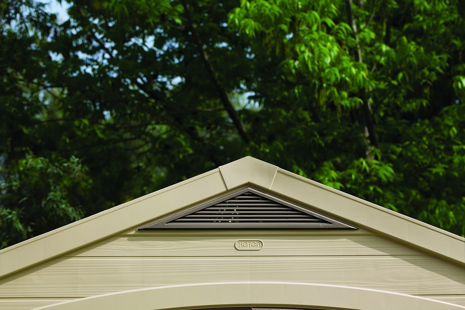 Abri de jardin - 6,3m2 beige et marron 