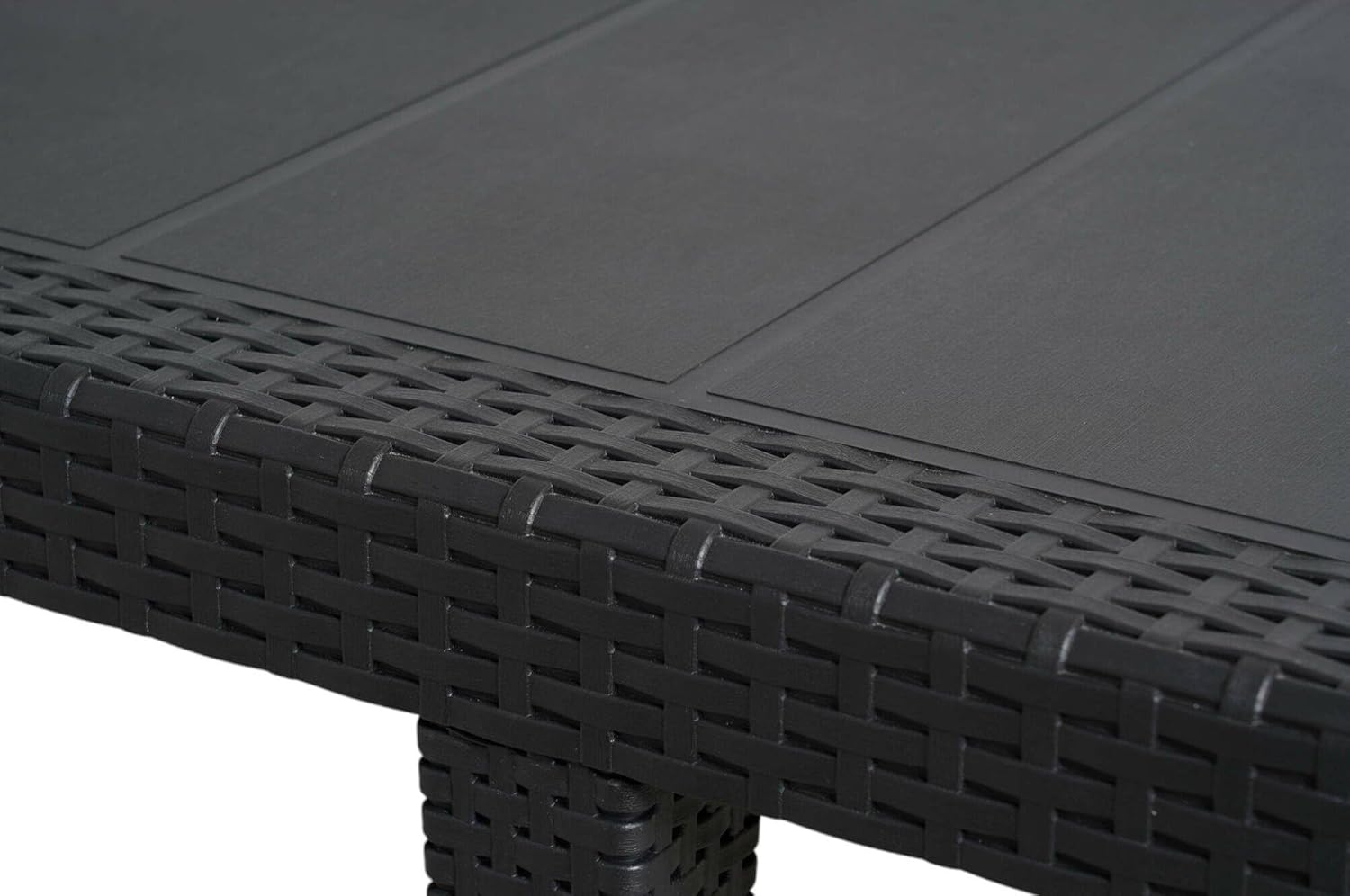 Dmora - Roma Extensible - 150/220x90x72 cm - rotin, jardin, Made in Italy