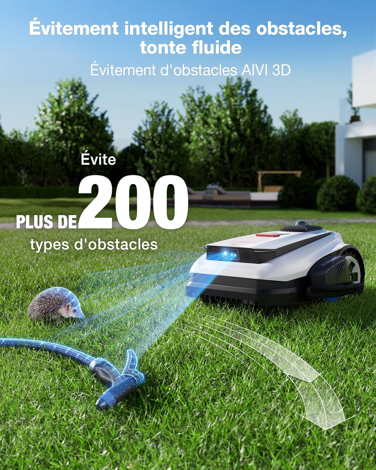 Ecovacs - Goat LiDAR Pro, 1600m², navigation IA, charge rapide, montée 50% - A1600
