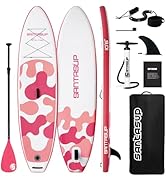 Santasup Stand Up Paddle Planche de Surf Sup Gonflable Complet Accessoires Pagaie Réglable, Pompe...