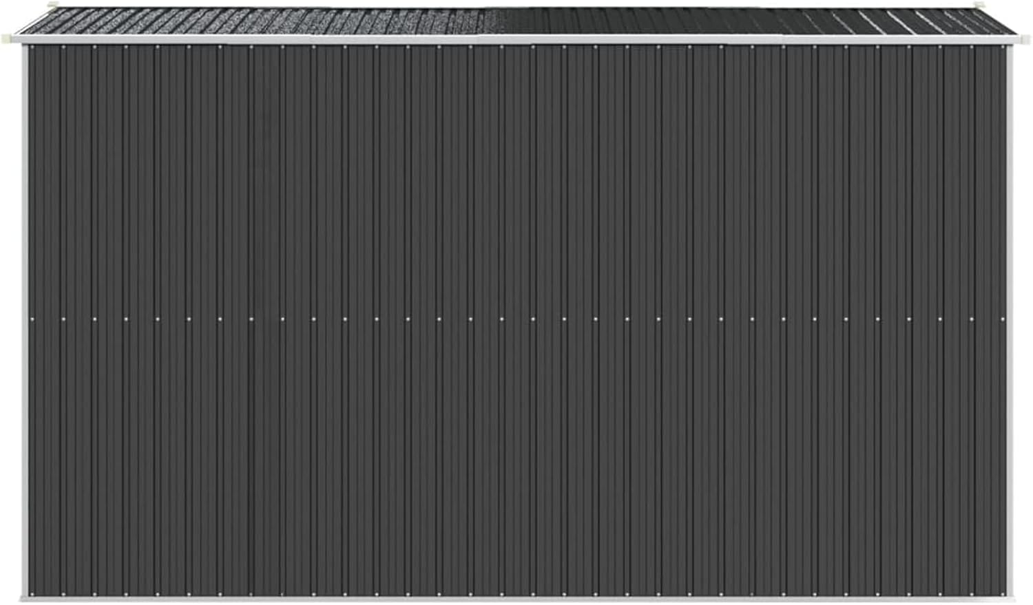 LAPOOH Abri de Jardin Anthracite 192x357x223 cm Acier galvanisé,Abris de Jardin,Abri de Stockage pour Jardin,Abri d'outils de Jardin