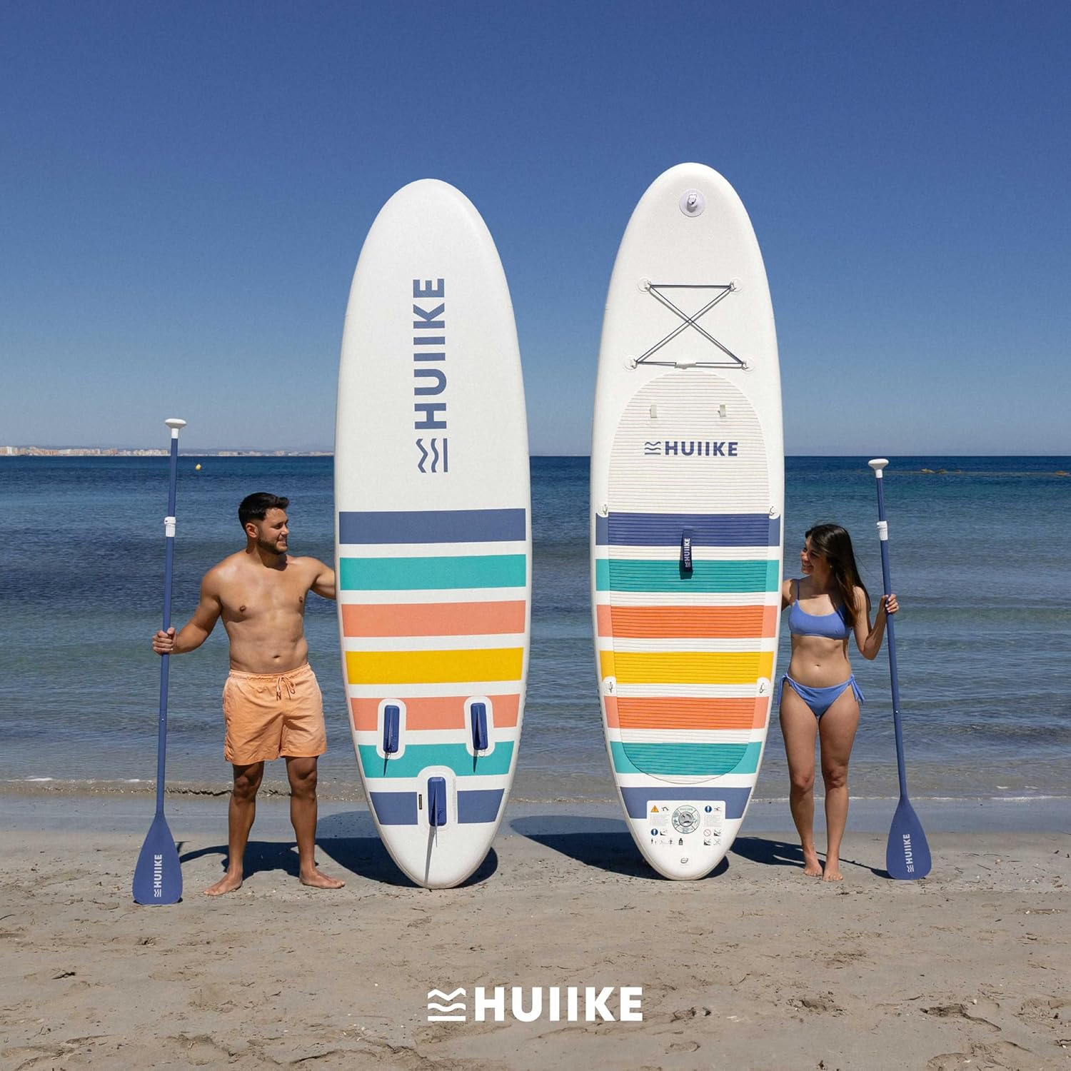 HUIIKE - Paddle gonflable adulte, 305x84x15cm, stabilité, 130kg