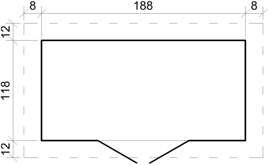 Abri de Jardin en Bois avec Sol TRAITÉ TIMBELA M311+M311G - Stockage extérieur l204xL142xH200cm//2.22m2- Petit abri à Outils, Local à vélos - Toit imperméable, fenêtres