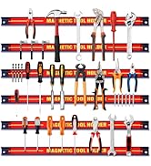 Giantex Lot de 6 barres magnétiques pour outils, 46 cm, avec Mo...