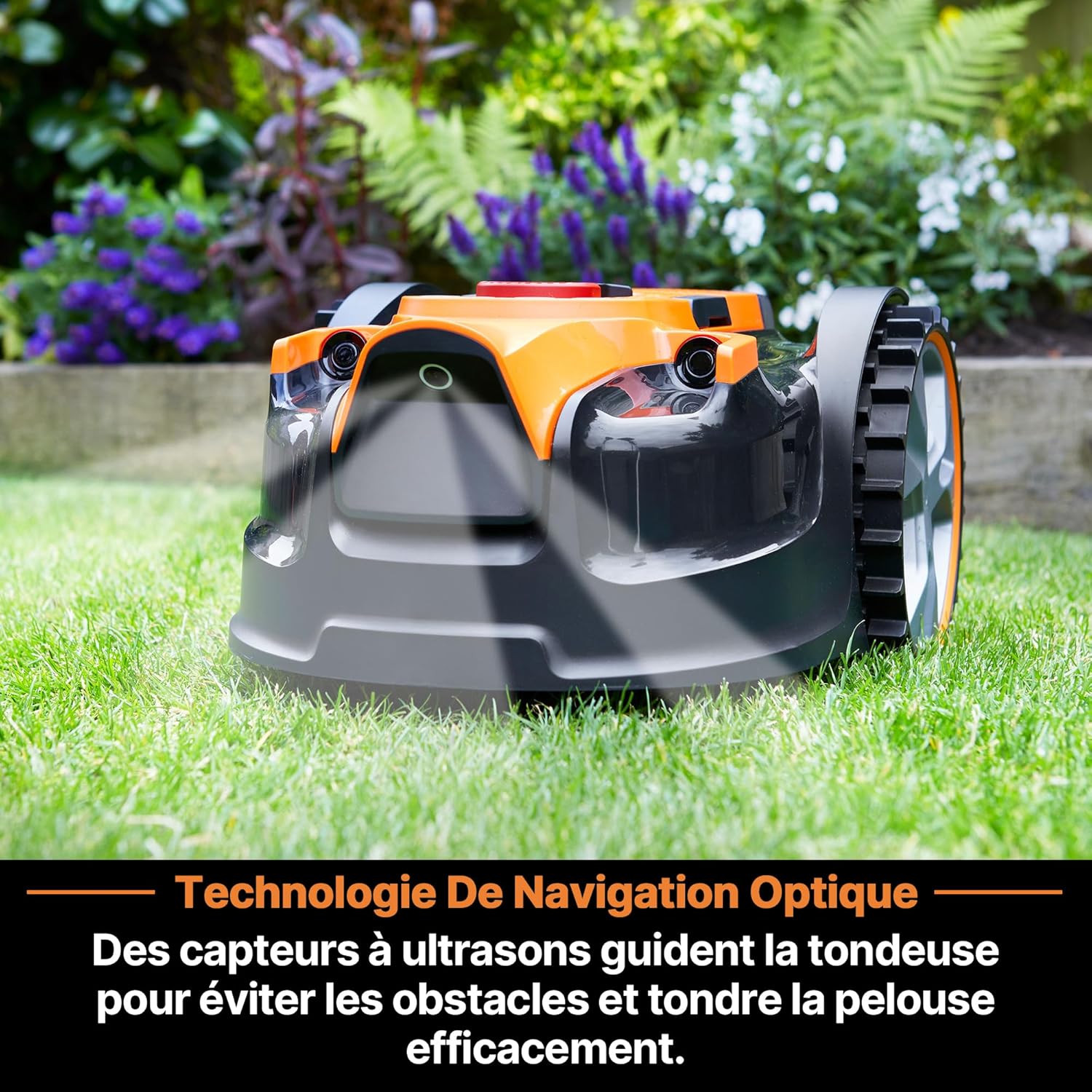 Lawnmaster - OcuMow série 16 - 200㎡ - robot tondeuse sans fil, évite obstacles VBRM16 Plus