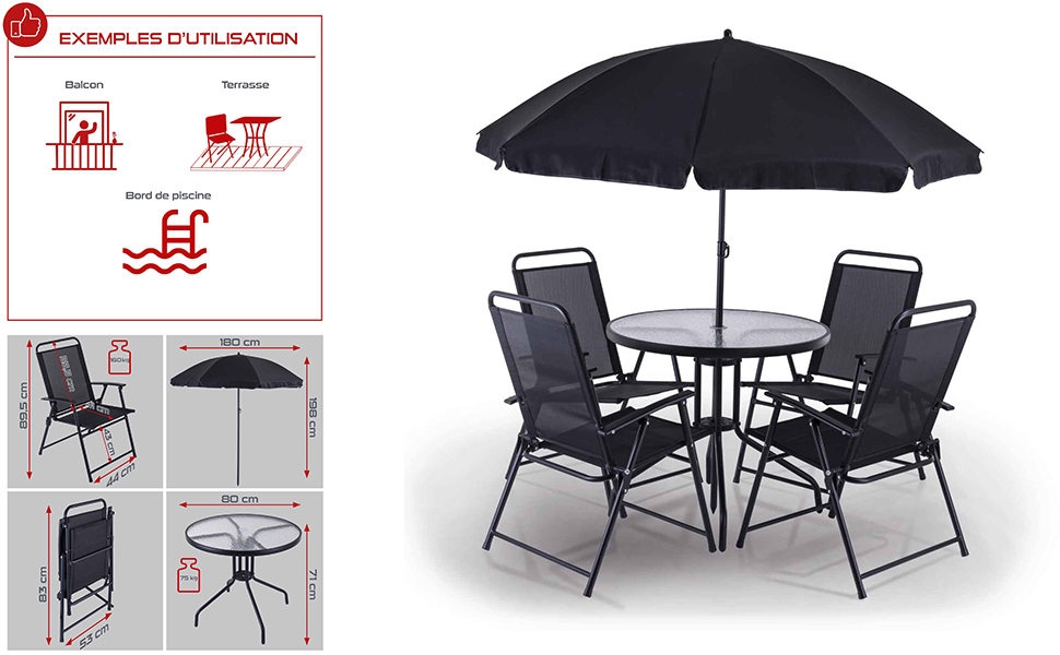 salon de jardin, table de jardin, table et chaises de jardin