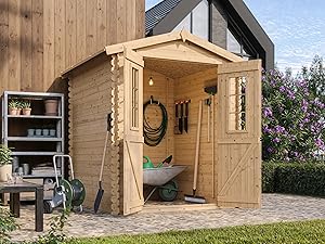 maison de jardin por velos pour la machine Chalet cabane en bois