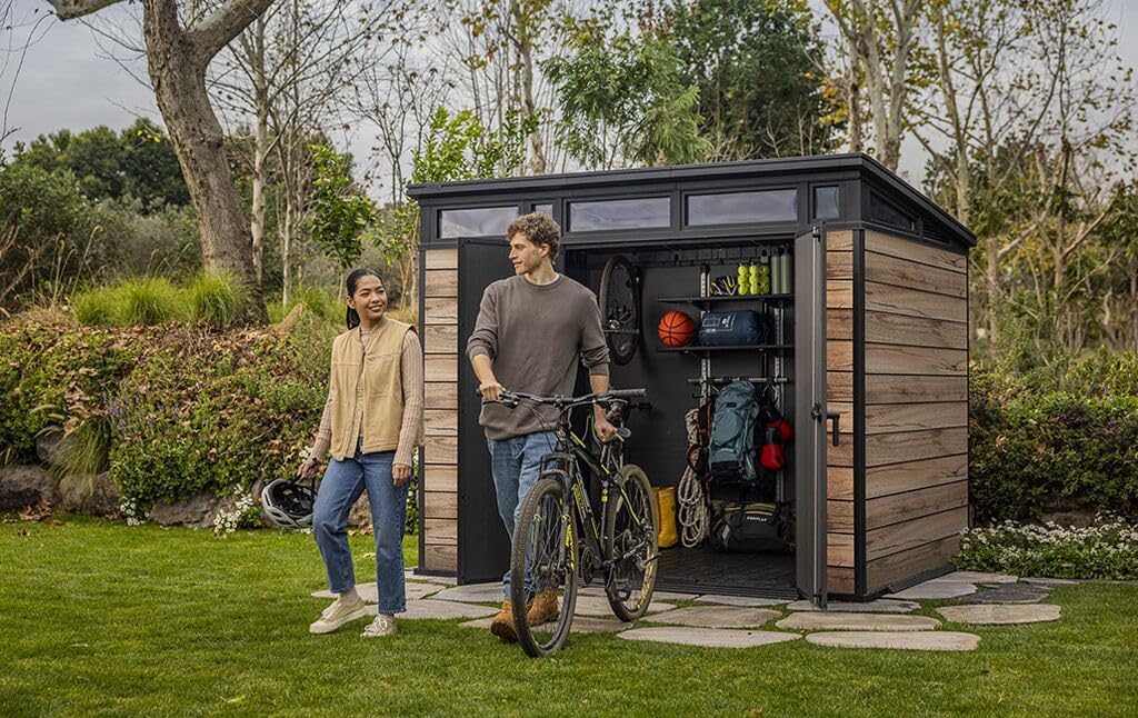 Abri de jardin 6m2 - aspect bois 