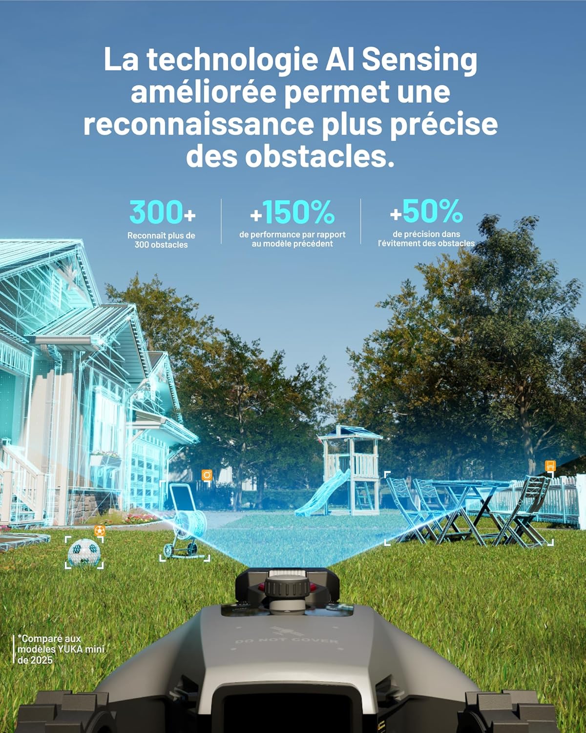 MAMMOTION - YUKA Mini 2 Series - 500m² - AI, cartographie multi-zone, DropMow - YUKA Mini 2 500