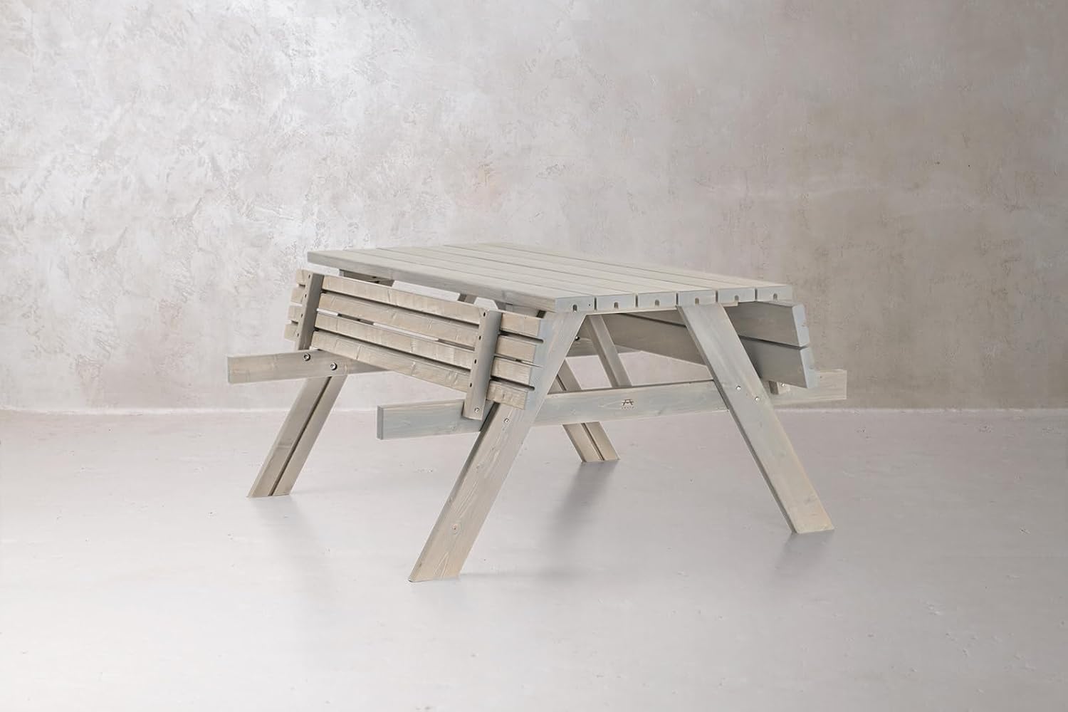 AMATA - UNGURS - table de pique-nique bois extérieur, sièges pliables